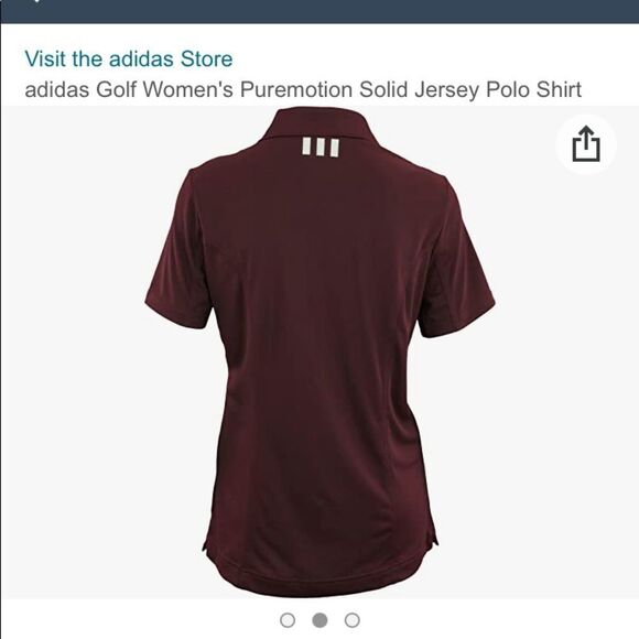 Adidas | NAVY BLUE Golf Women's Puremotion Solid Jersey Polo Shirt - Picture 2 of 11